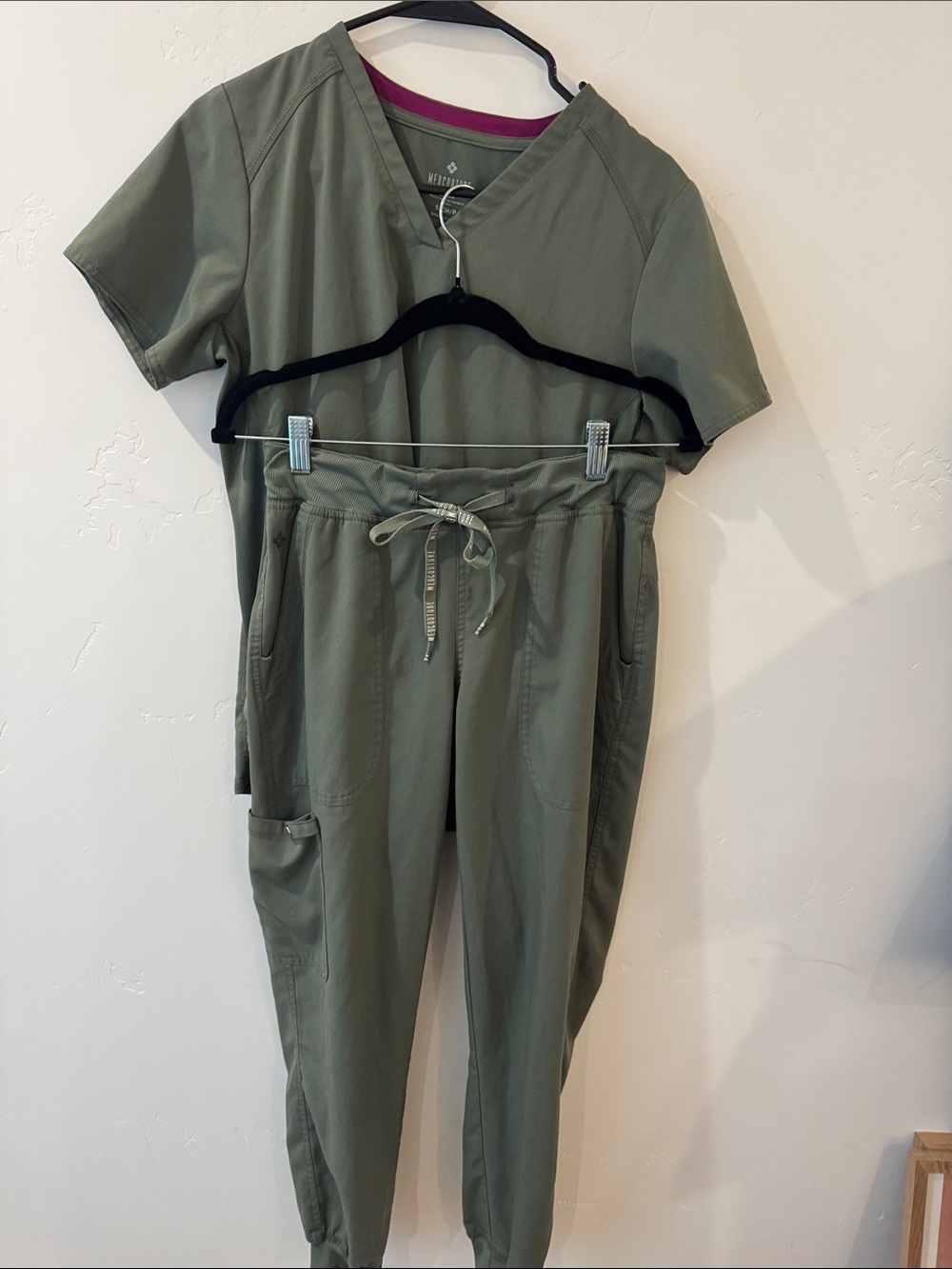 Med Couture Olive Green Scrub Set - Small
